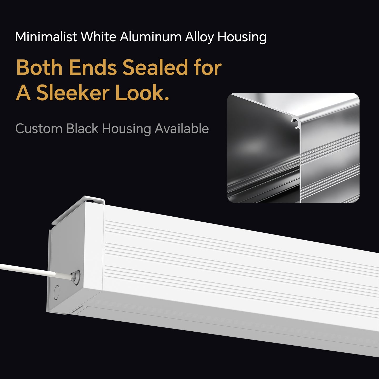 Airuier Rechargeable Fresnel ALR Drop-Down Screen (Long-Throw) - Minimalist White Aluminum Alloy Housing, Both Ends Sealed for A Sleeker Look....