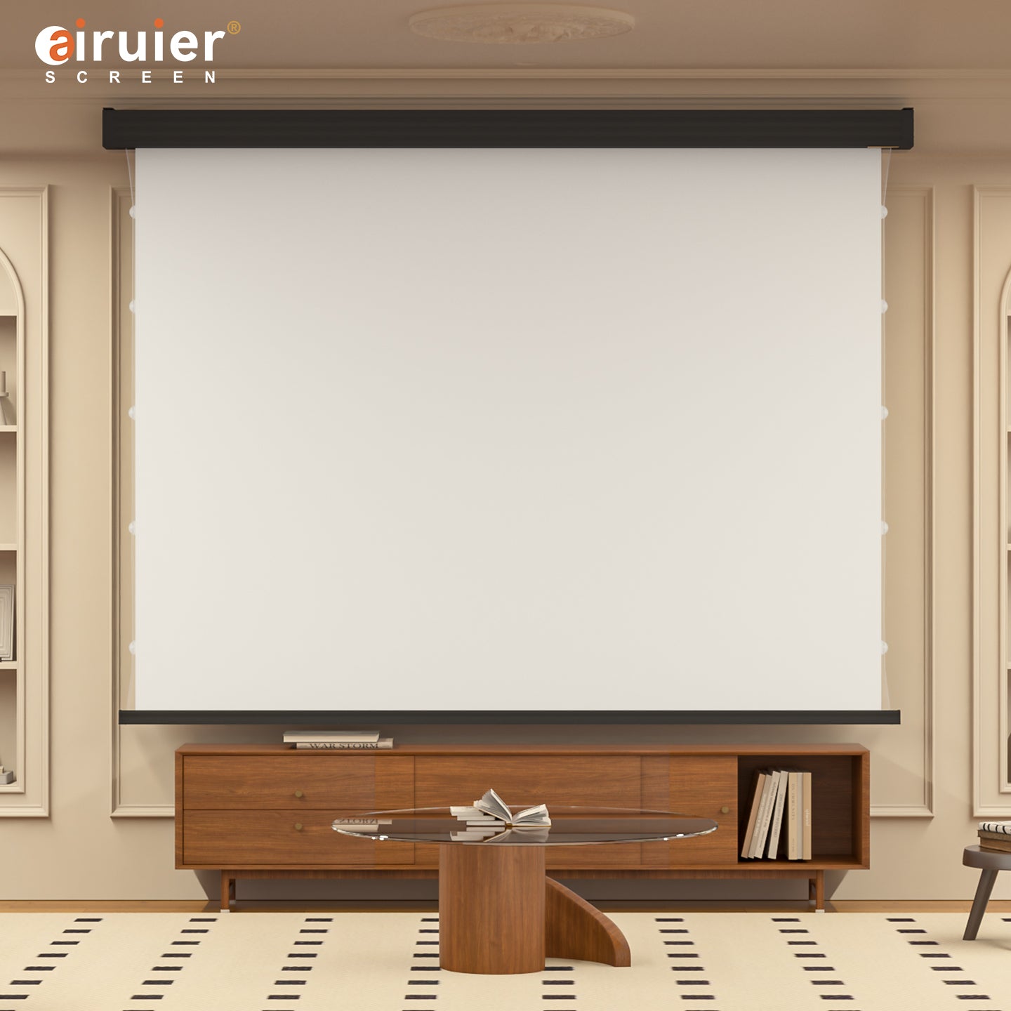 Airuier Electric Tension White Photon Projection Screen