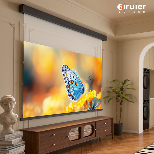 Airuier  Electric Tensioned Gray Photon Long-Focus Projection Screen