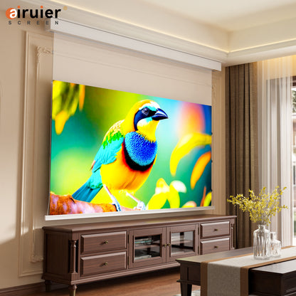 Airuier Motorised Fresnel ALR Drop-Down Screen for Long-Throw Triple-Laser Projectors